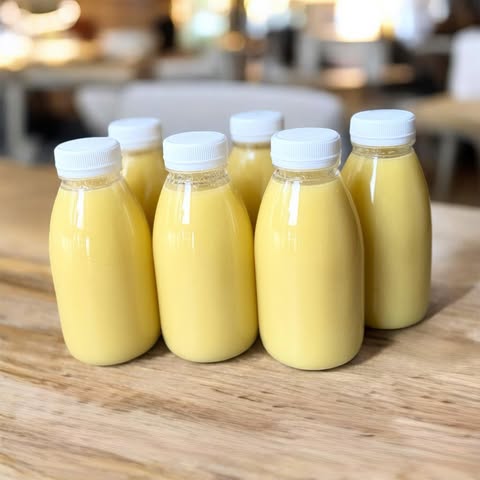 Fresh corn milk product photo