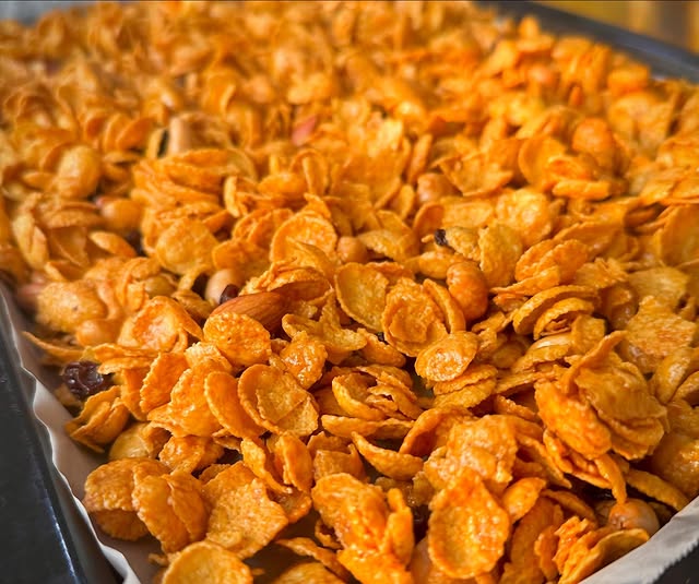 Cornflakes caramel honey jars ready for retail